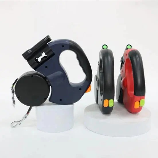 Double dog leash with tangle-free swivel and LED light Mein Shop   Dual Trail