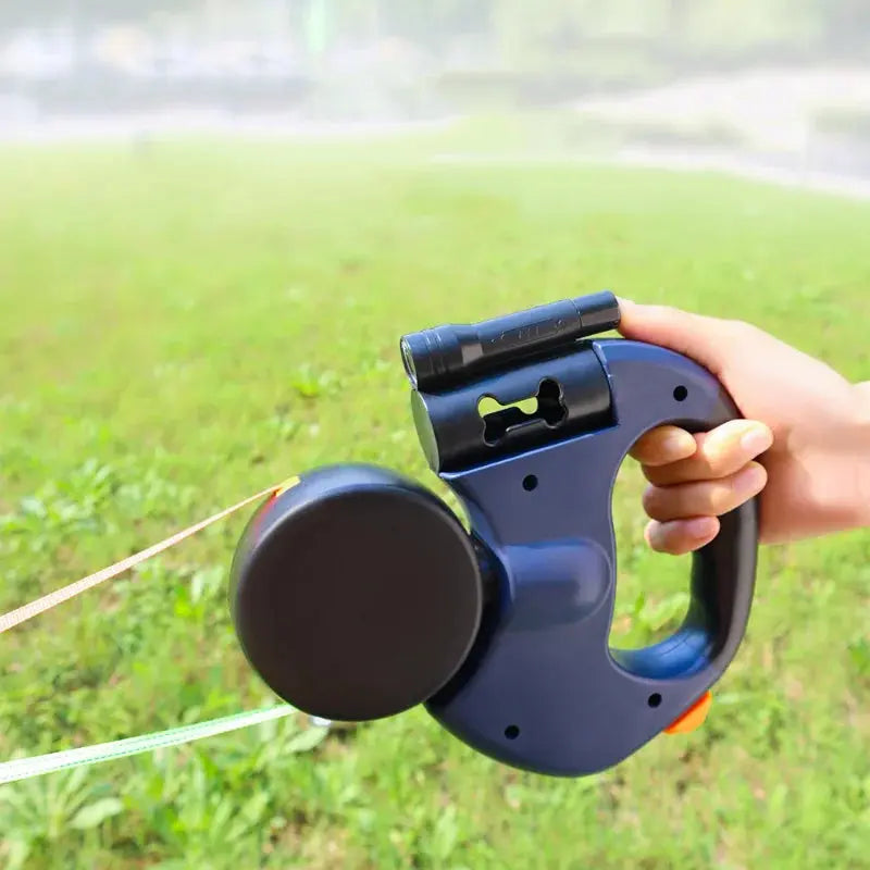 Double dog leash with tangle-free swivel and LED light Mein Shop   Dual Trail